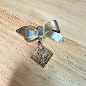 Vintage Cub Scouts Den Mother Pin | BSA Bow Ribbon Charm